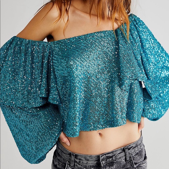 Free People Tops - Free People Shimmer Top Small